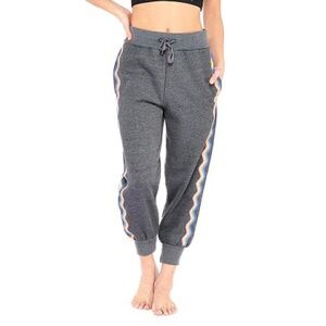 Electric Yoga Gray Rainbow Jogger Sweatpants Size Large Loungewear